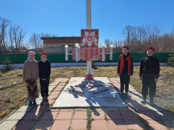  Участие в акции «Дорога к обелиску». Большерусаковский сельский дом культуры