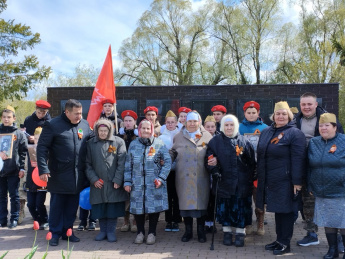 Участие в митинге ко Дню Победы. Берлибашский многофункциональный центр